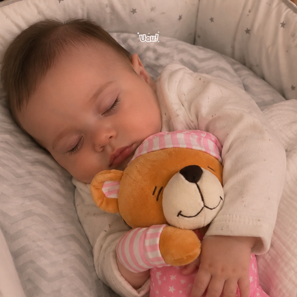 Foto de cliente com o Meu Primeiro Urso